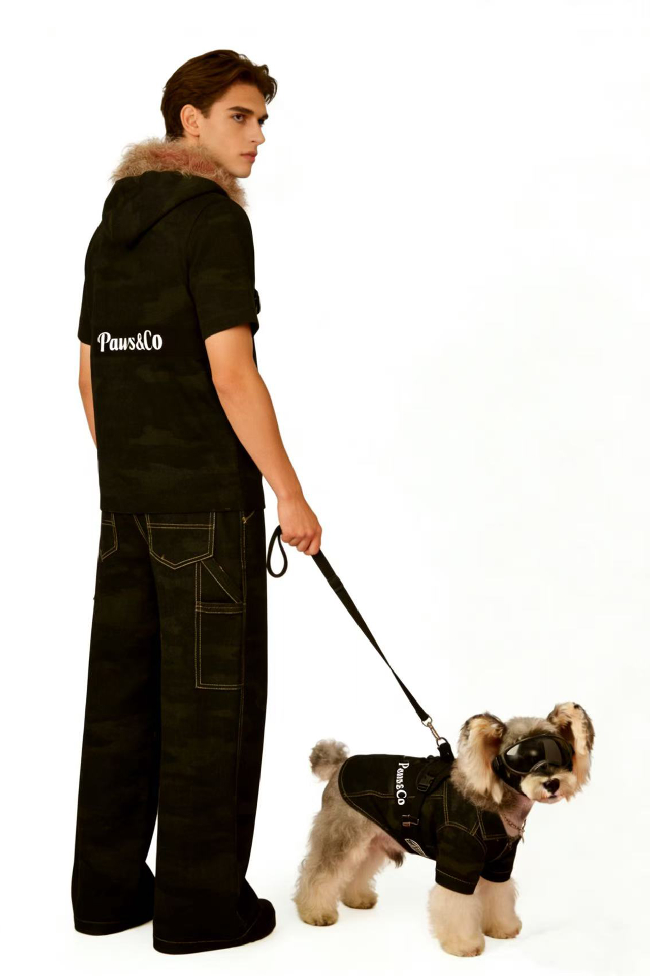Paws&Co 男女同款牛仔人宠亲子套装